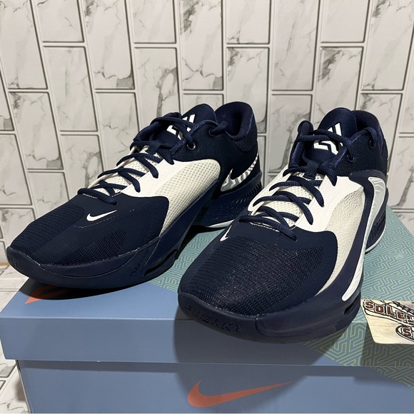 New Nike Zoom Freak 4 TB Promo Basketball Shoes Giannis Jordan Kobe Navy Blue - Picture 3 of 15